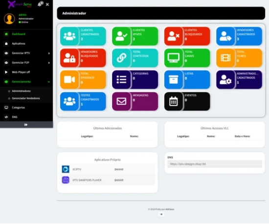 Painel IPTV ,Seja dono do seu Servidor!